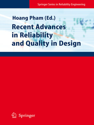 cover image of Recent Advances in Reliability and Quality in Design